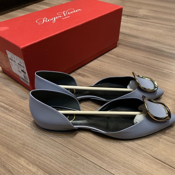 New Roger Vivier Chips D'orsay Ballet Flats - Picture 4 of 10